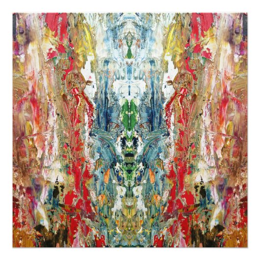 Sinfonie des Chaos - Palette Abstrakter Real Artis Fotodruck (Vorne)