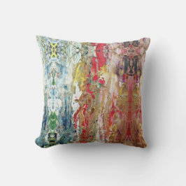 Sinfonie des Chaos - Palette Abstrakter Real Artis Kissen