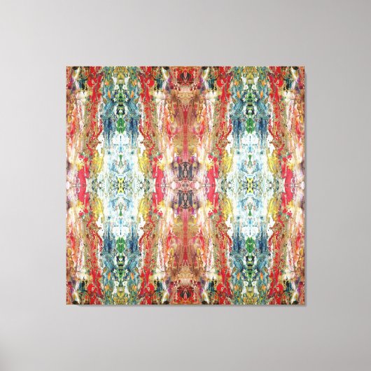 Sinfonie des Chaos - Palette Abstrakter Real Artis Leinwanddruck (Vorderseite)