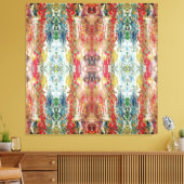 Sinfonie des Chaos - Palette Abstrakter Real Artis Leinwanddruck (Insitu (Wohnzimmer))