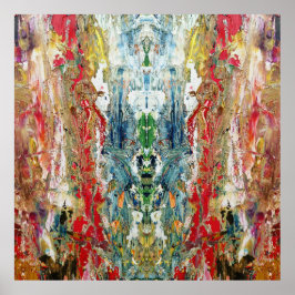 Sinfonie des Chaos - Palette Abstrakter Real Artis Poster