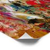 Sinfonie des Chaos - Palette Abstrakter Real Artis Poster (Ecke)