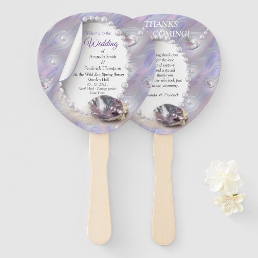 Sinfonie drehen mit Perlmuttmutter Fächer (Vorne und Hinten)