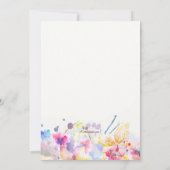 Sinfonie Watercolor Einladung (Rückseite)