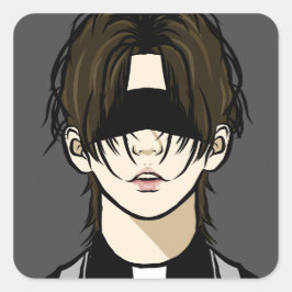 sinful desire quadratischer aufkleber