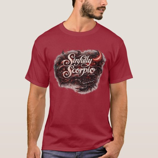 Sinfully Scorpio Zodiac T-Shirt – Dark Seductive A (Vorderseite)