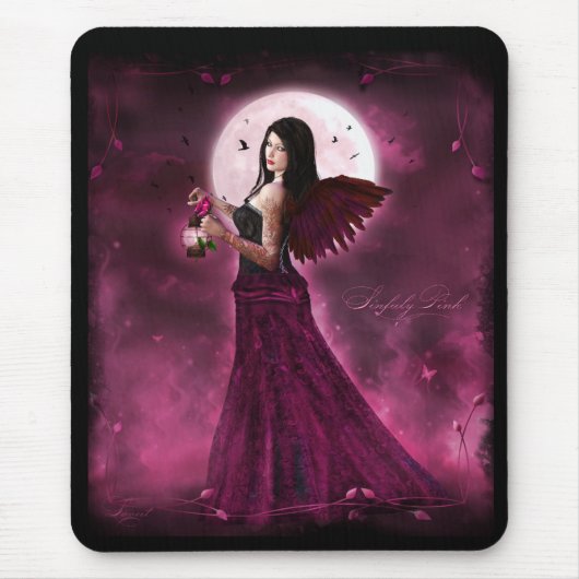 Sinfuly Rosa Mousepad (Vorne)