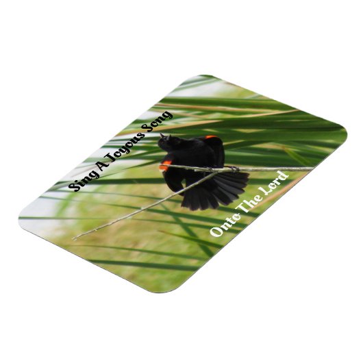 Sing a Joysong - Backyard Bird Quote Magnet (Linke Seite)