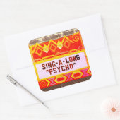 Sing-A-Long Psycho Movie Marquis - Farbe Quadratischer Aufkleber (Umschlag)