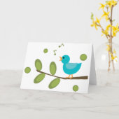 Sing a Song Bird Karte (Gelbe Blume)