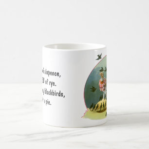 Sing a Song of Sixpence, Vintage Kinderreim Kaffeetasse
