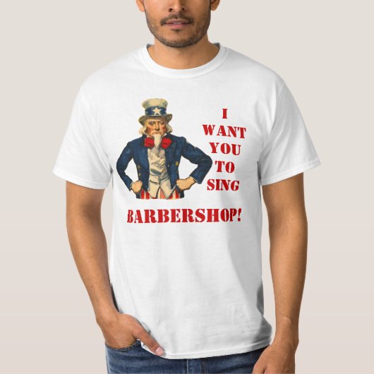 Sing Barbershop T-Shirt (Vorderseite)