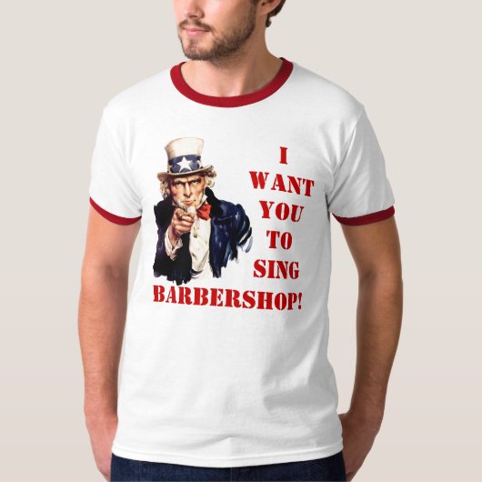 Sing Barbershop T-Shirt (Vorderseite)