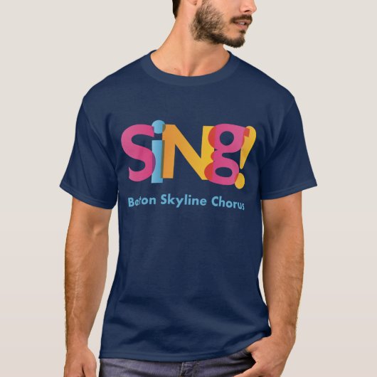 SING! Boston Skyline Chorus T-Shirt (Vorderseite)