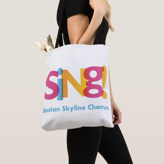 Sing-Boston Skyline Chorus Tasche Canvas Bag (Von Nahem)