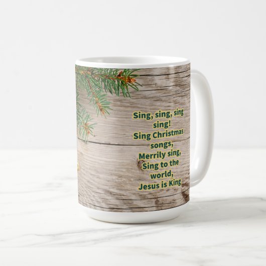 Sing Christmas Songs Tasse (VorderseiteRechts)