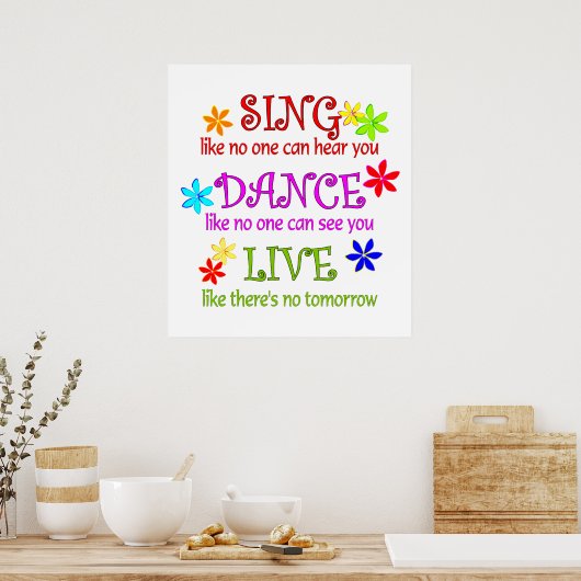 Sing Dance Live Poster (Küche)