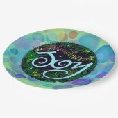 Sing deine Freude aus! Pappteller (Schrägansicht)