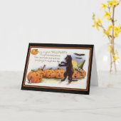 Sing ein Halloween-Lied Karte (Gelbe Blume)