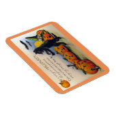 Sing ein Halloween-Lied Vintage Magnet (Rechte Seite)