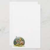 Sing ein Lied von Sixpence, Vintages Kinderzimmer Briefpapier (Vorne/Hinten)