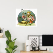 Sing ein Lied von Sixpence, Vintages Kinderzimmer Poster (Heimbüro)