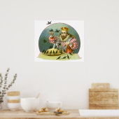Sing ein Lied von Sixpence, Vintages Kinderzimmer Poster (Küche)