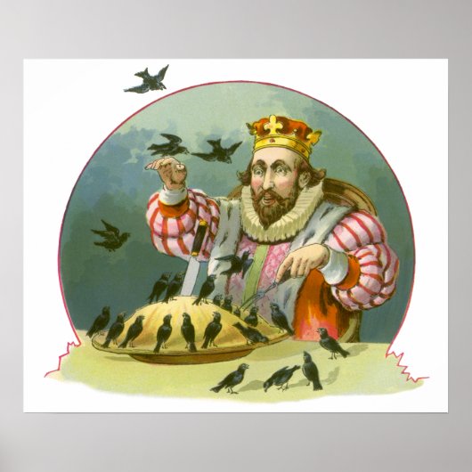 Sing ein Lied von Sixpence, Vintages Kinderzimmer Poster (Vorne)