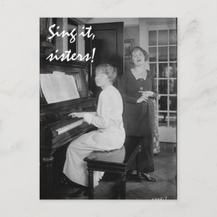 Sing es, Schwestern Postkarte