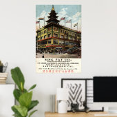Sing Fat Chinatown San Francisco 1915 Vintag Poster (Heimbüro)