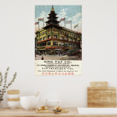 Sing Fat Chinatown San Francisco 1915 Vintag Poster (Küche)