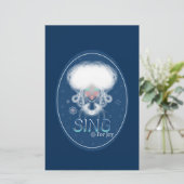 Sing für Freude Briefpapier (Stehend Vorderseite)