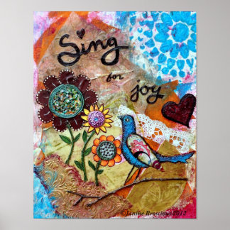 Sing für Joy Art Poster