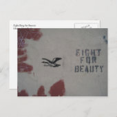 Sing für Schönheit Postkarte (Vorne/Hinten)