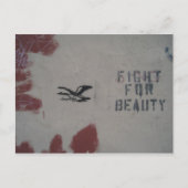 Sing für Schönheit Postkarte (Vorderseite)