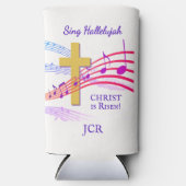 SING HALLELUJAH CHRIST IS RISEN Easter Selters Dosenkühler (Vorderseite)