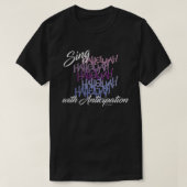 SING HALLELUJAH MIT ANTIZIPIERTER KREUZUNG T-Shirt (Design vorne)
