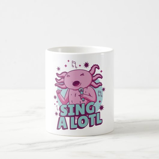 Sing im Lotto Axolotl Kaffeetasse (Mittel)