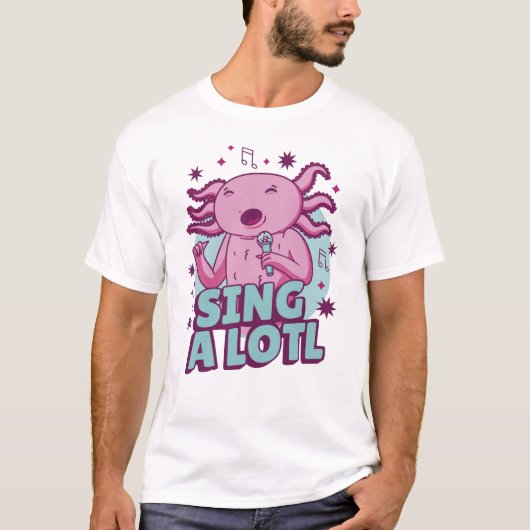 Sing im Lotto Axolotl T-Shirt (Vorderseite)