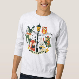 Sing Into Winter (1) Waldchor Kunst Sweatshirt