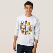Sing Into Winter (1) Woodland Choir Art Sweatshirt (Vorne ganz)