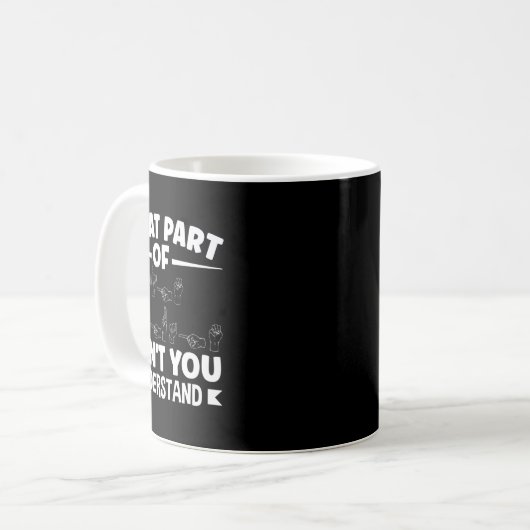 Sing Language Asl Teacher Asl Alphabet Pub Kaffeetasse (Vorderseite Links)
