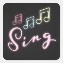 Sing Neon Musiknotens