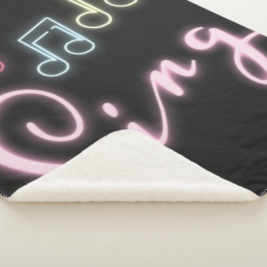 Sing Neon Musiknotens Sherpadecke (3/4)