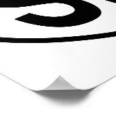 Sing Oval Poster (Ecke)