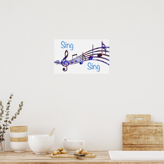Sing Poster (Küche)