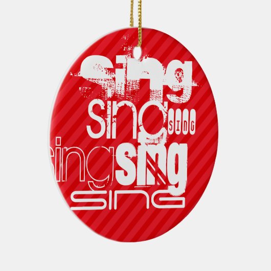 Sing; Rote Streifen Keramikornament (Rechts)