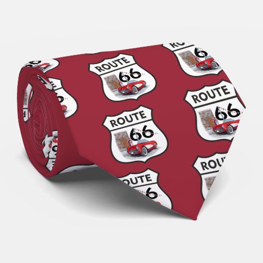 Sing route 66 gifts krawatte (Gerollt)
