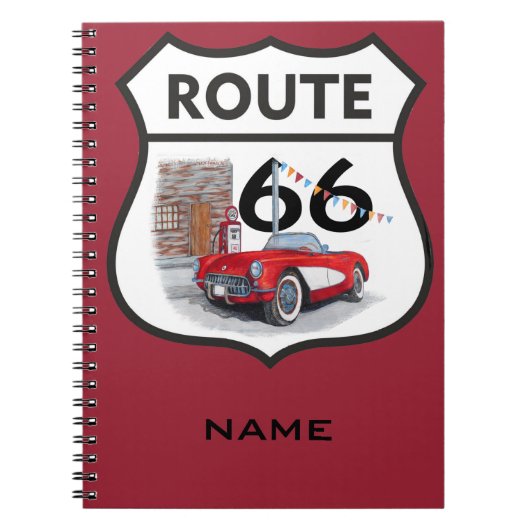 Sing route 66 gifts notizblock (Vorderseite)