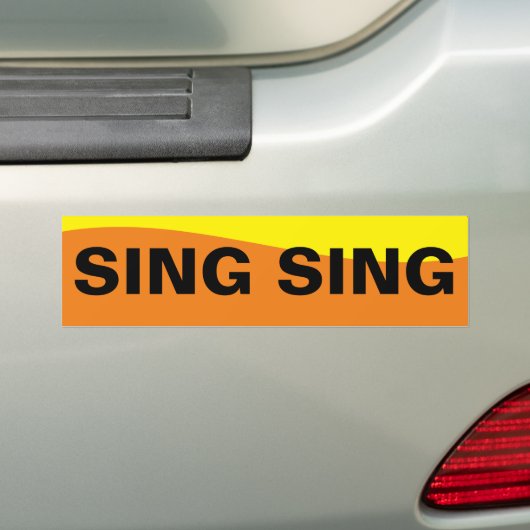 SING SING AUTOAUFKLEBER (Auf Auto)